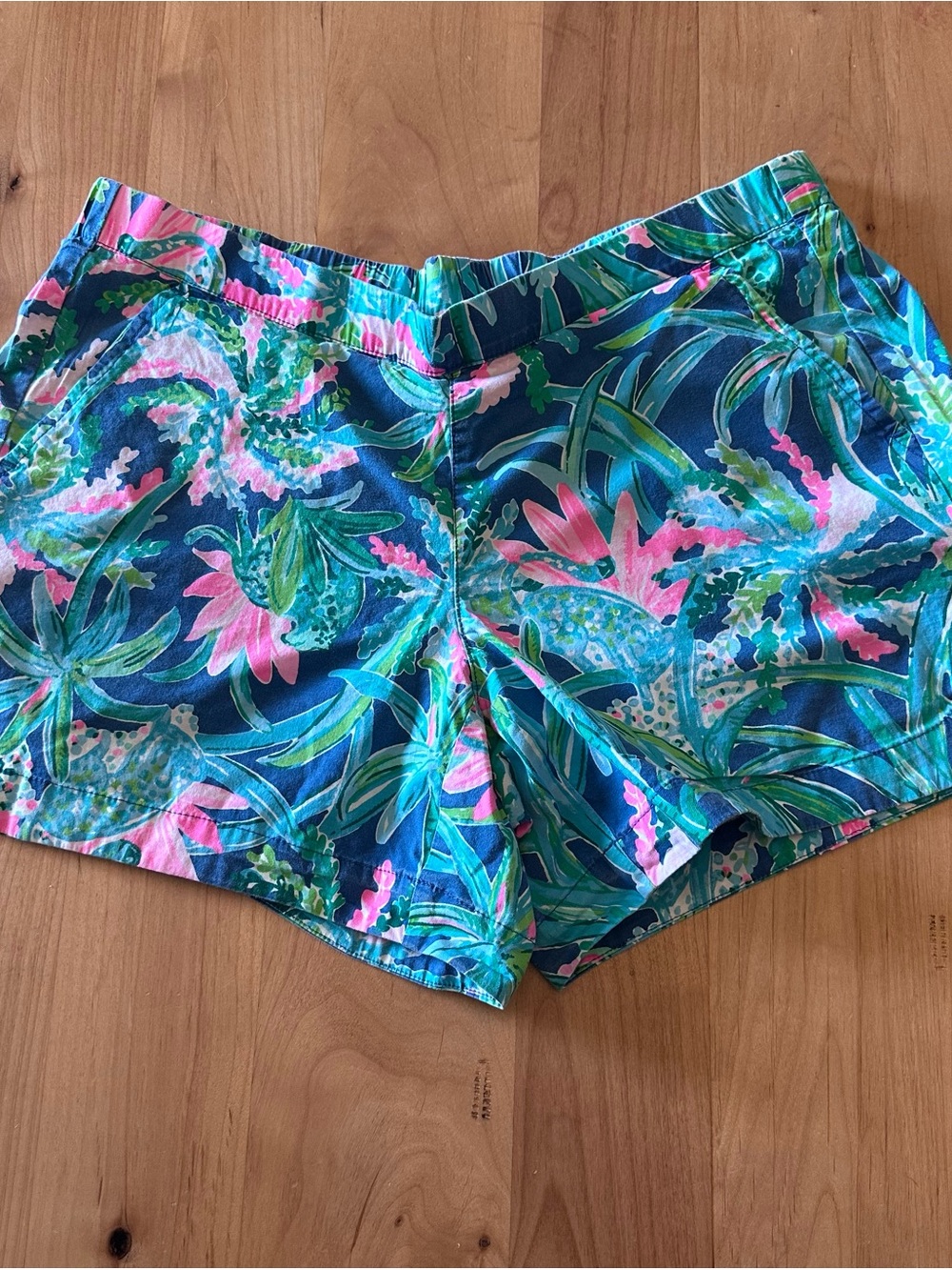 Lilly Pulitzer Callahan Lightweight Tropical Print Women's Shorts Size 10